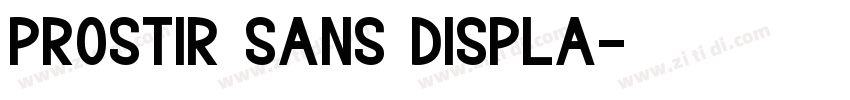 Prostir sans Displa字体转换